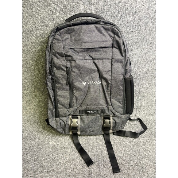 Timbuk2 Authority Laptop Backpack Gray Verkada Logo EUC - Picture 1 of 5